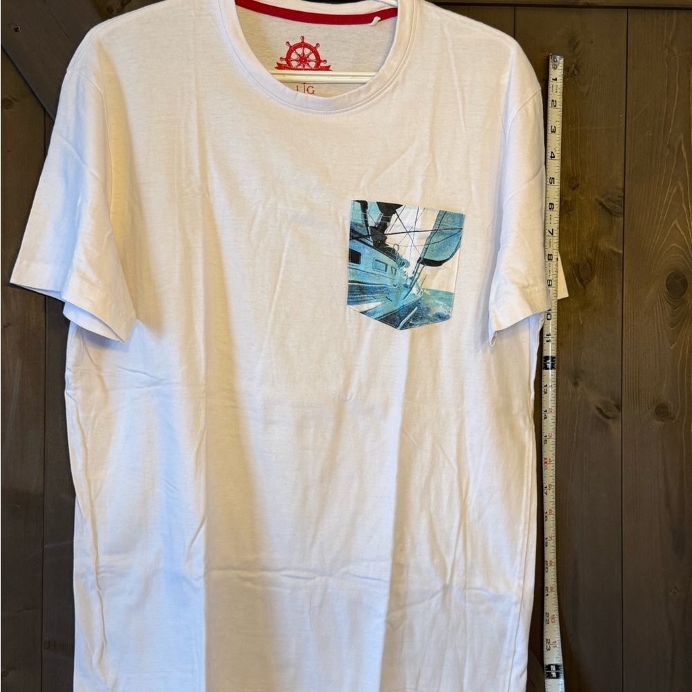 British Bounty Men's Nautical White Graphic Tee